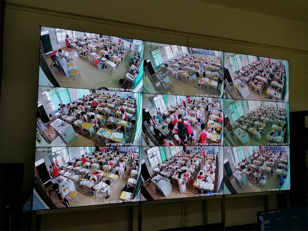 阳江市阳春第一中学55寸拼接屏 阳江市阳春第一中学55寸拼接屏