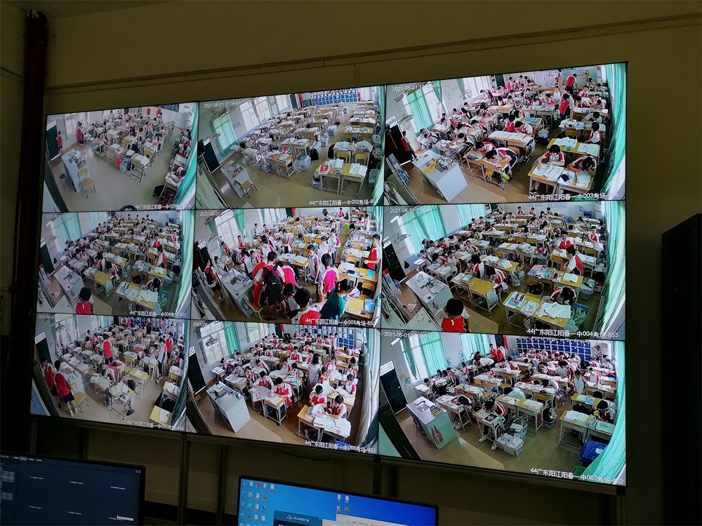 阳江市阳春第一中学校园安防监控55寸拼接屏 阳江市阳春第一中学校园安防监控55寸拼接屏
