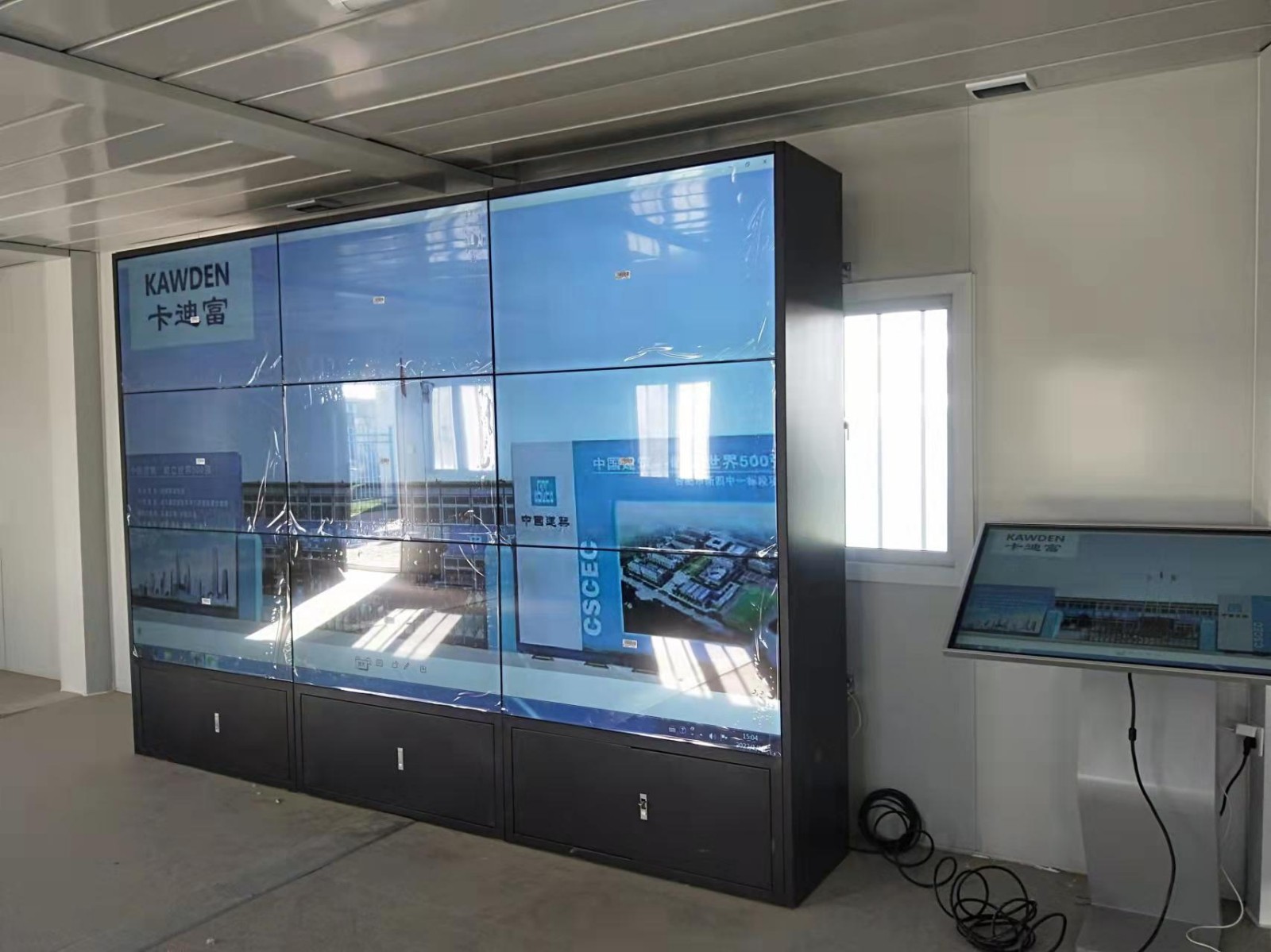 甘肃兰州中建一局55寸3.5mm3X3拼接屏 甘肃兰州中建一局55寸3.5mm3X3拼接屏