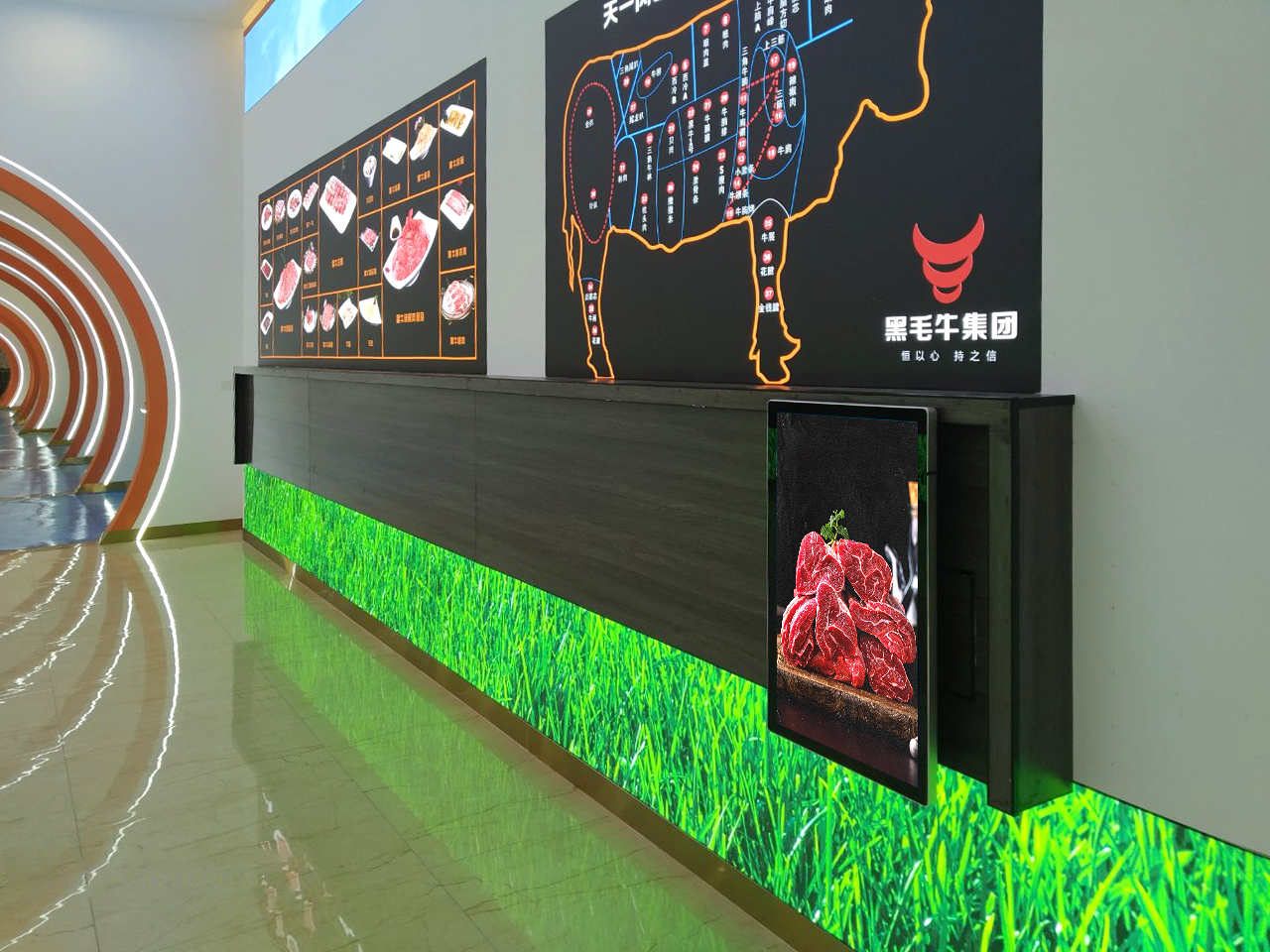 数字展厅滑轨屏 数字展厅滑轨屏