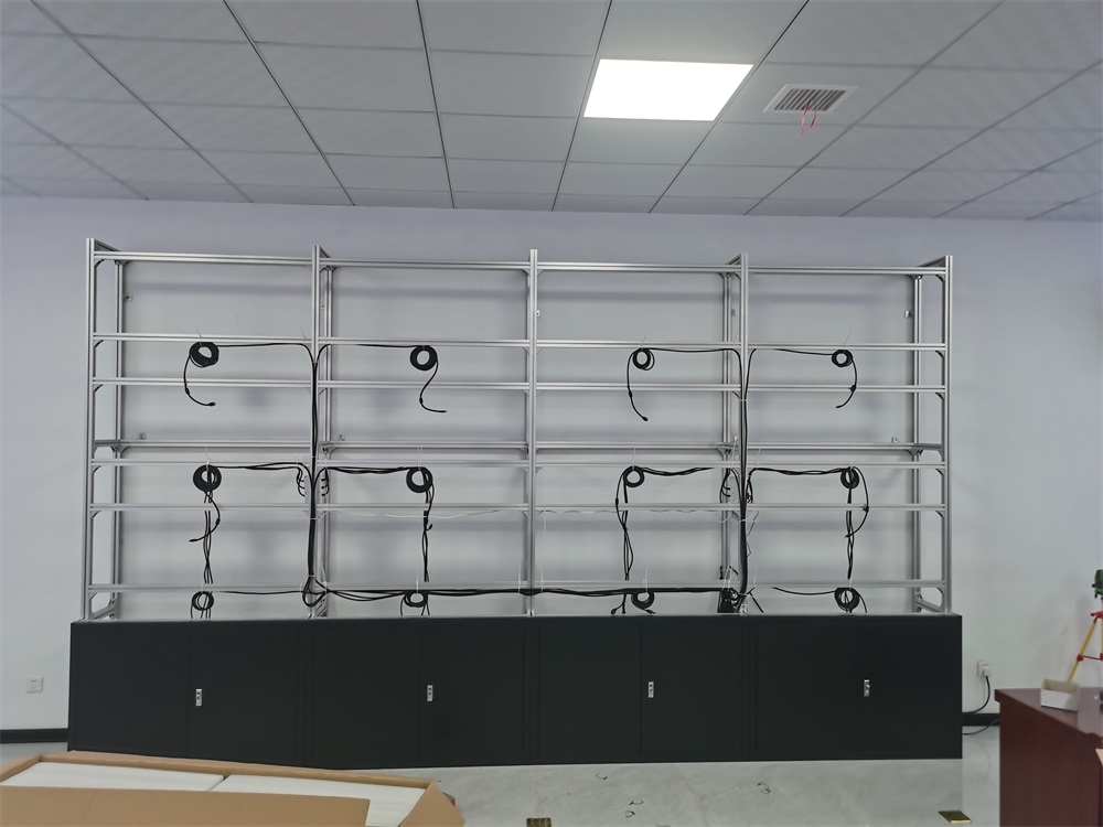 山东会议展示拼接屏55寸3.5MM3X4机柜支架安装 山东会议展示拼接屏55寸3.5MM3X4机柜支架安装