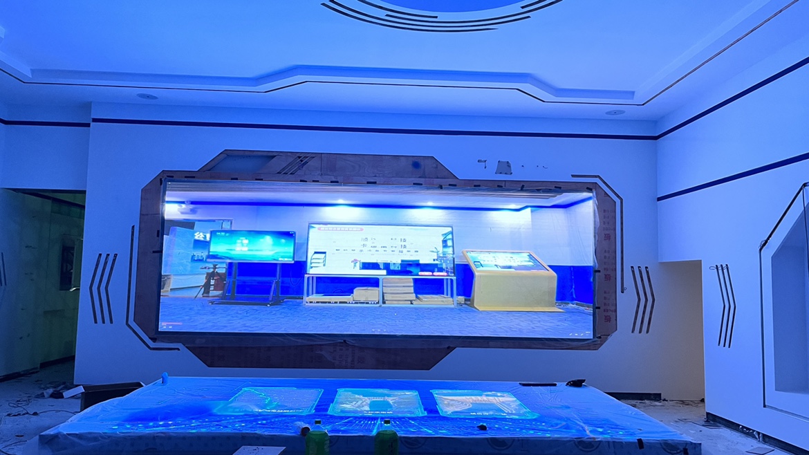 建设管理局展厅LED显示屏P1.86 6.18米X2.18米 建设管理局展厅LED显示屏P1.86 6.18米X2.18米