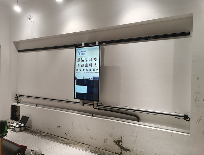 6米直线滑轨屏安装效果 6米直线滑轨屏安装效果