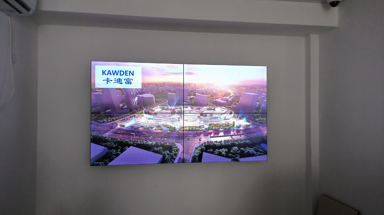 46寸3.5MM拼接屏2行2列壁挂支架安装 46寸3.5MM拼接屏2行2列壁挂支架安装