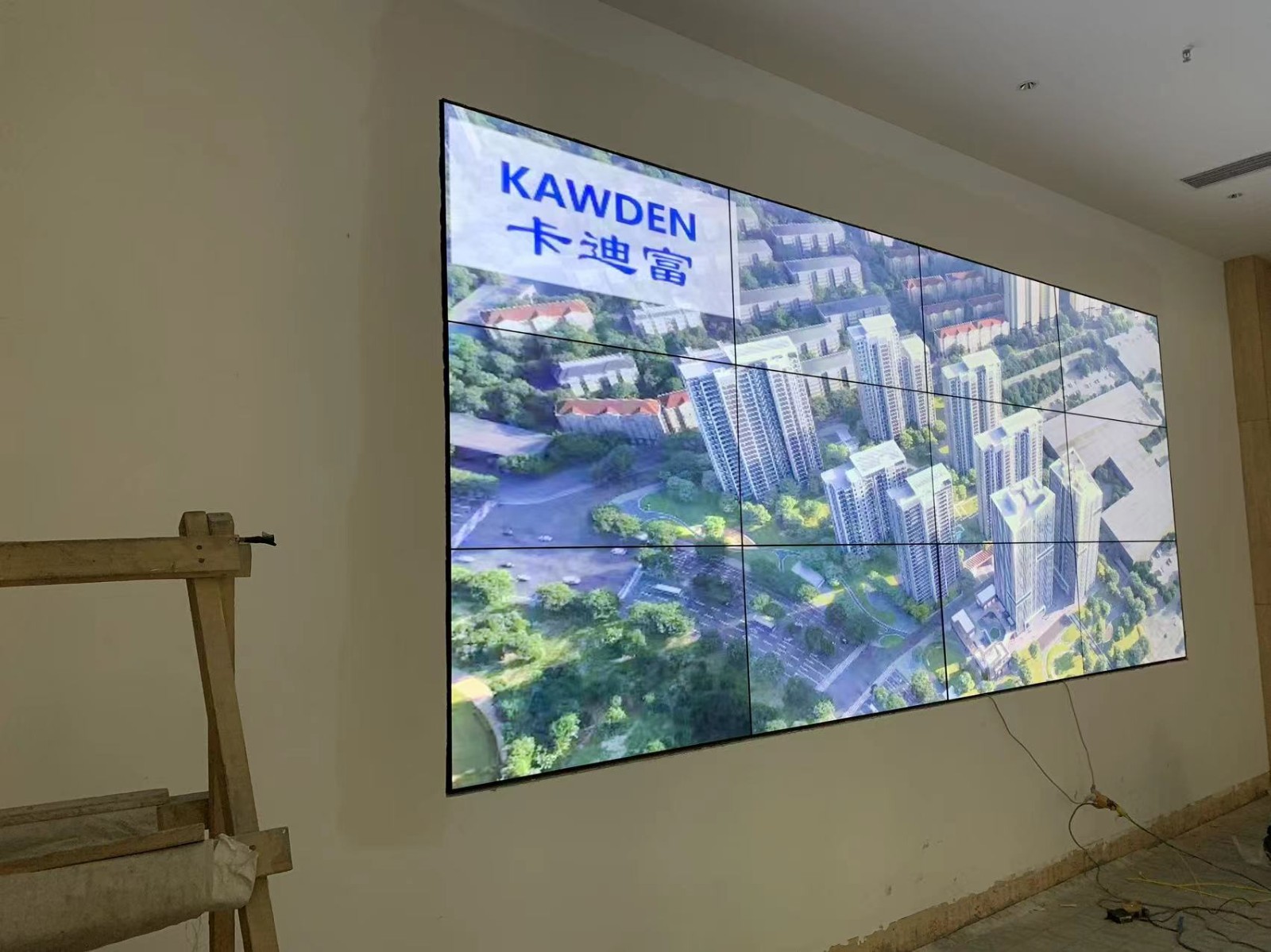 山西省临汾市某酒店项目55寸3.5MM拼接屏3行4列 山西省临汾市某酒店项目55寸3.5MM拼接屏3行4列