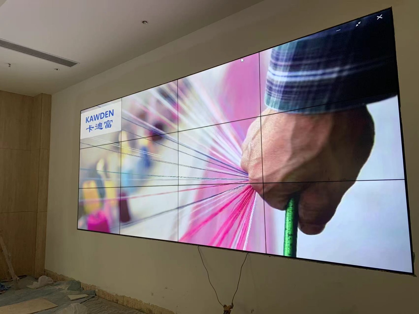 山西省临汾市某酒店项目55寸3.5MM拼接屏3X4 山西省临汾市某酒店项目55寸3.5MM拼接屏3X4