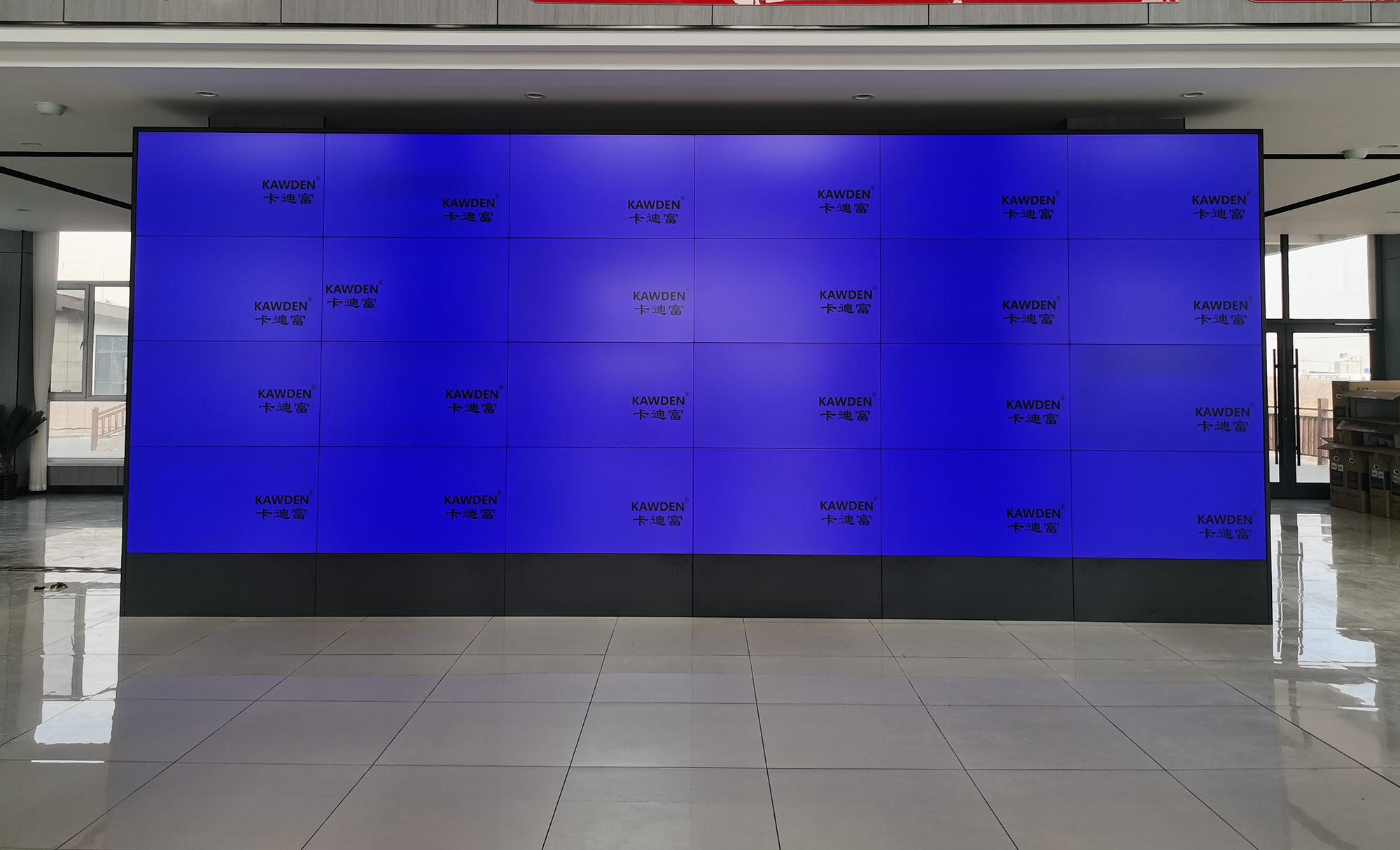 内蒙古杭锦后旗国家农业产业园区服务中心展示项目 55寸0.88MM拼接屏4X6 内蒙古杭锦后旗国家农业产业园区服务中心展示项目 55寸0.88MM拼接屏4X6