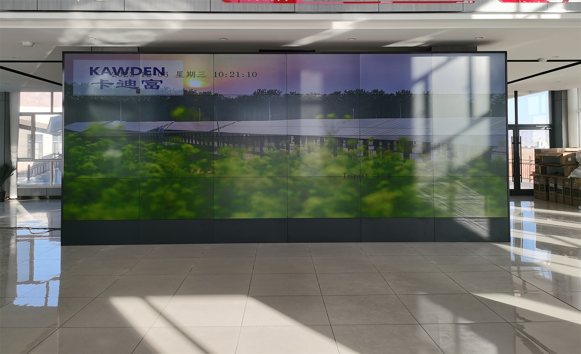 55寸0.88MM拼接屏4X6案例展示 55寸0.88MM拼接屏4X6案例展示