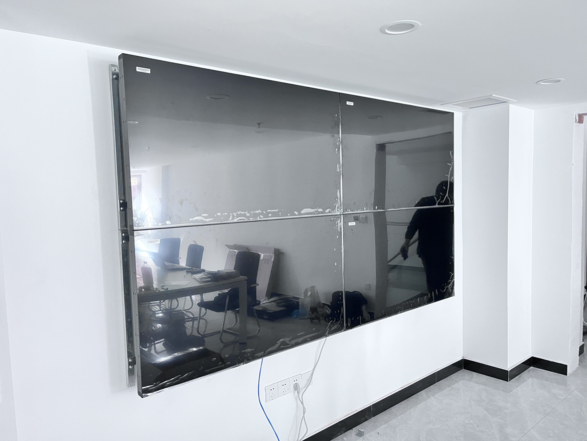 55寸3.5mm2行2列前维护液压支架安装拼接屏 55寸3.5mm2行2列前维护液压支架安装拼接屏