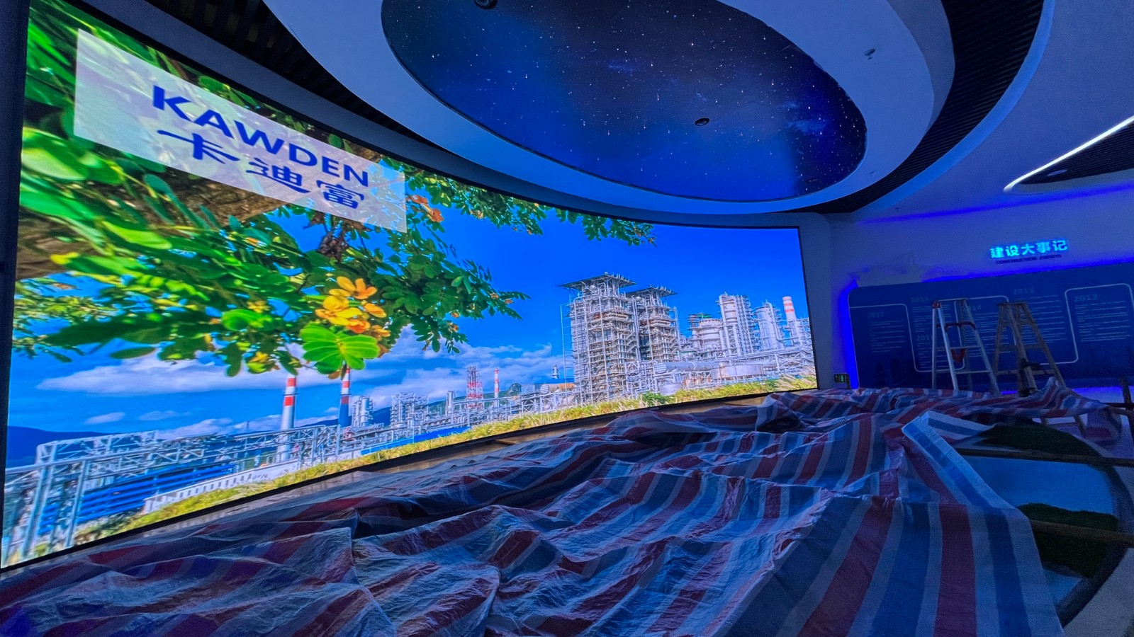 惠州大亚湾石化工业区环保局展厅项目P1.86 LED显示屏 惠州大亚湾石化工业区环保局展厅项目P1.86 LED显示屏