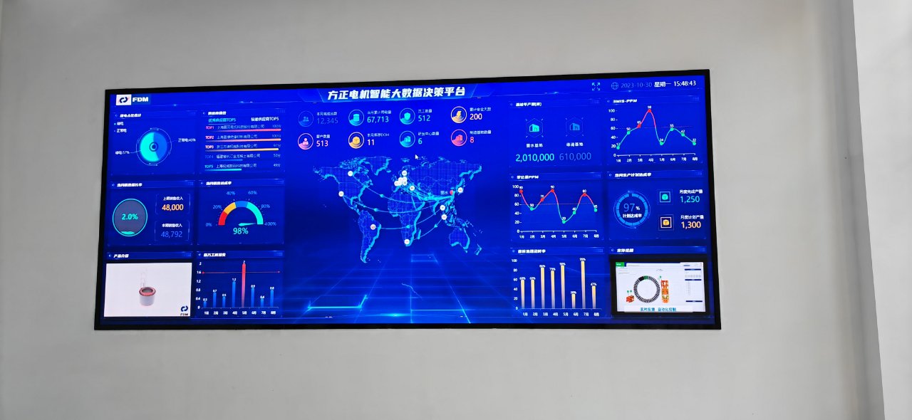 方正电机智能大数据决策平台led显示屏大屏 方正电机智能大数据决策平台led显示屏大屏