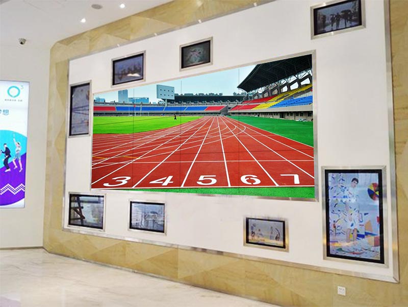 塑胶跑道拼接屏数据分析图片