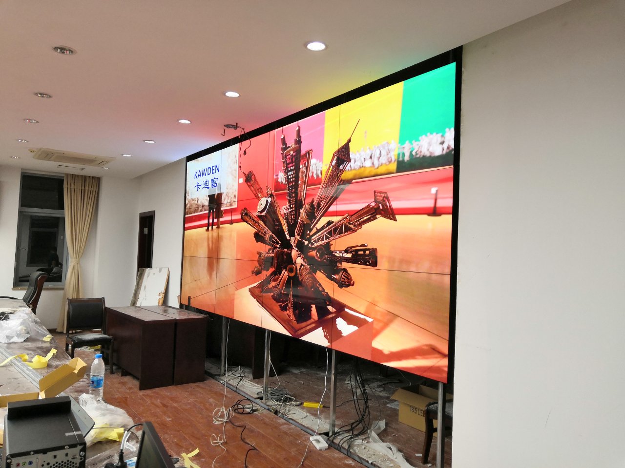 福州无色差拼接屏_窄边拼接屏_55寸拼接屏案例4