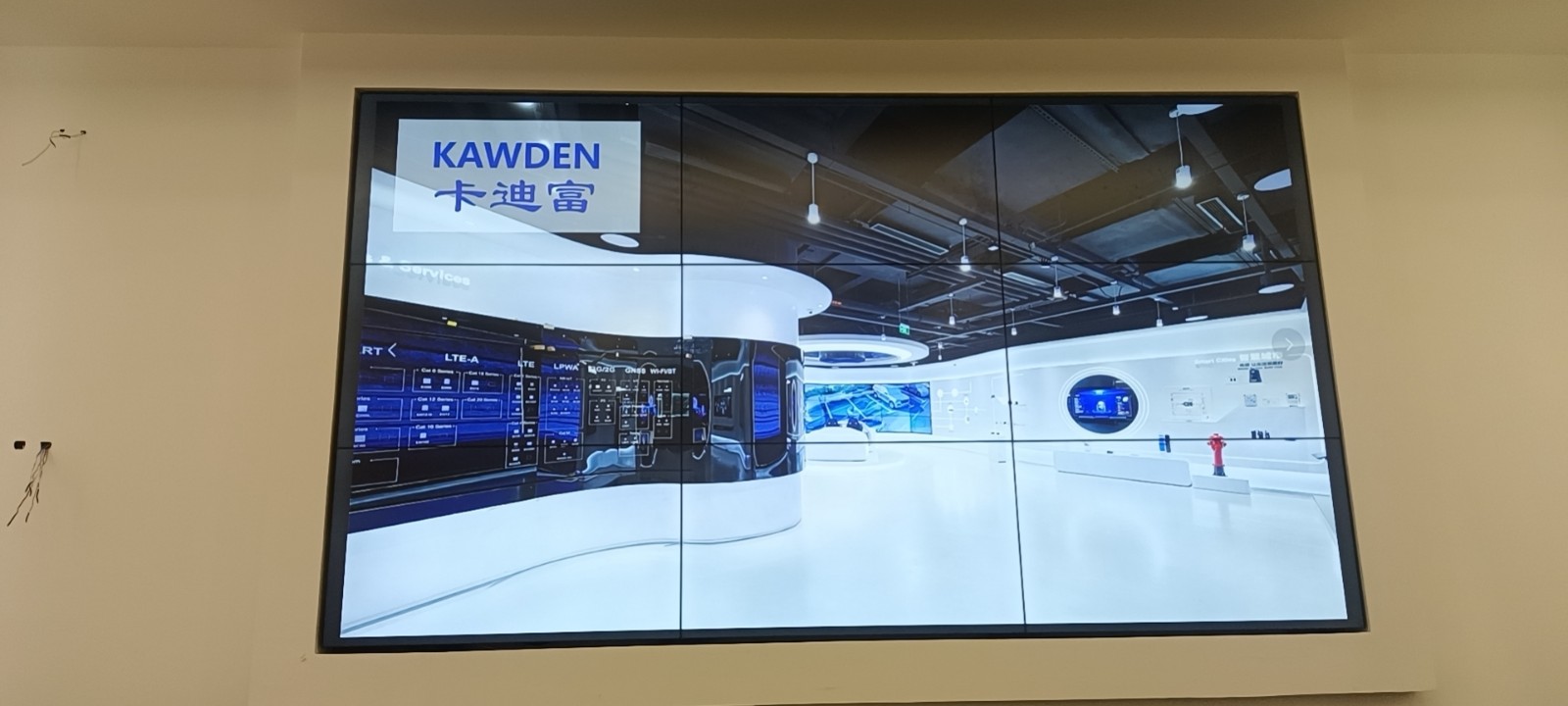 浙江台州某企业展厅展示55寸188bet金宝搏亚洲下载最佳选择