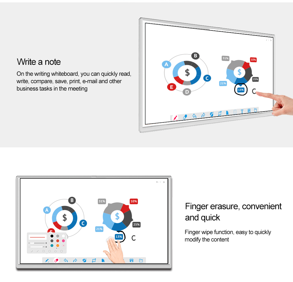 KAWDEN 55 inch horizontal touch all-in-one machine product introduction