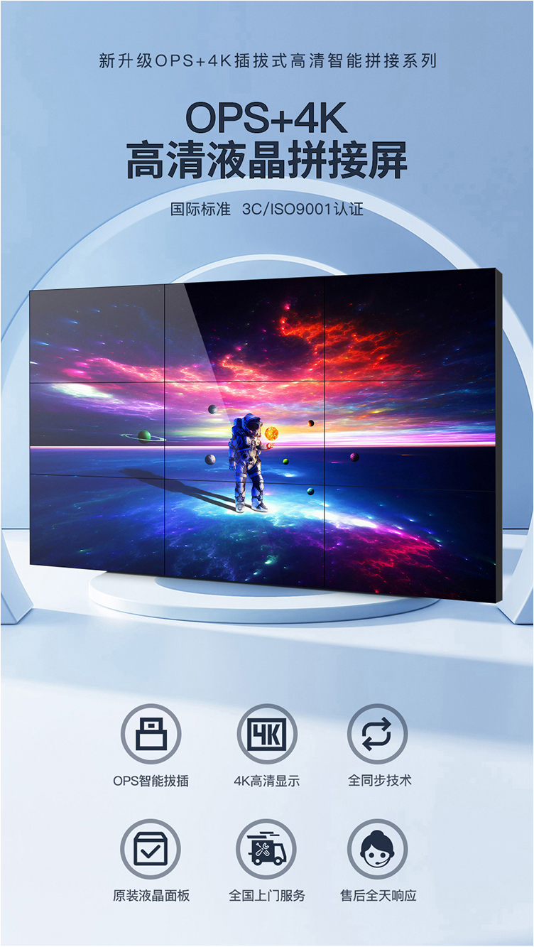 新升级OPS+4K插拔式高清智能拼接系列