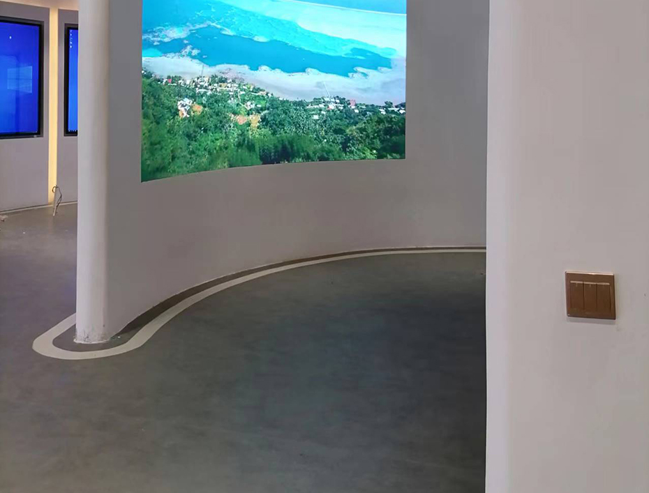 广西钦州能建数字展厅，LED大屏展示