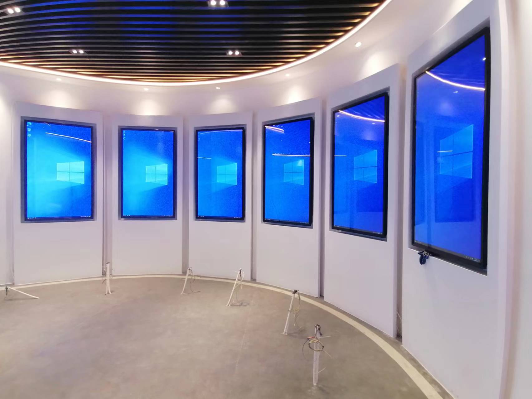 广西数字展厅企业展厅交互式触摸广告一体机案例图片