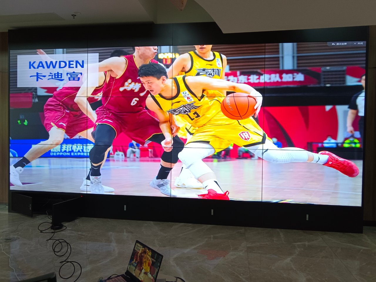 佛山市海大欣针织业有限公司展示拼接屏大屏