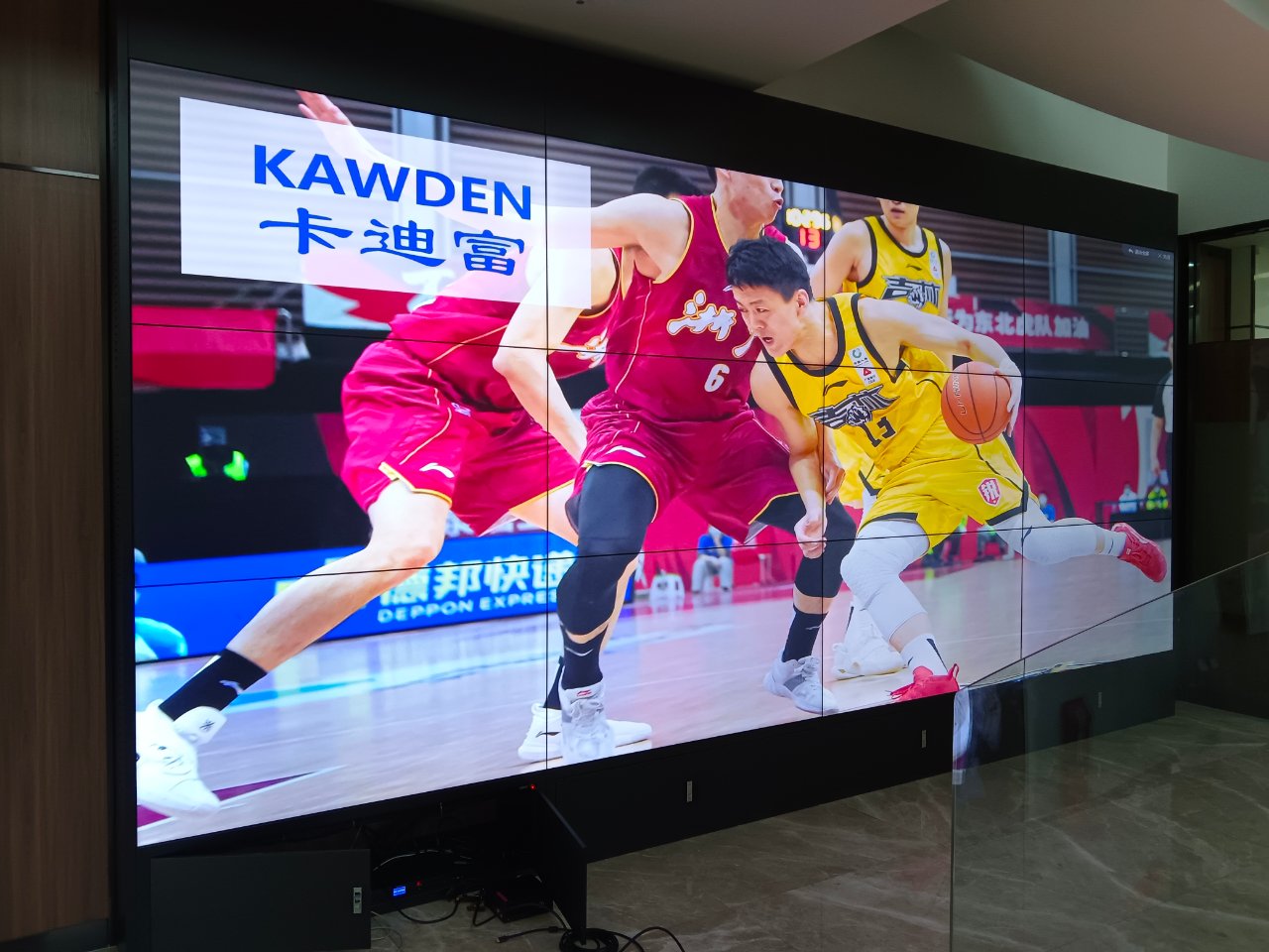 佛山市一针织业公司展示拼接屏项目案例图片