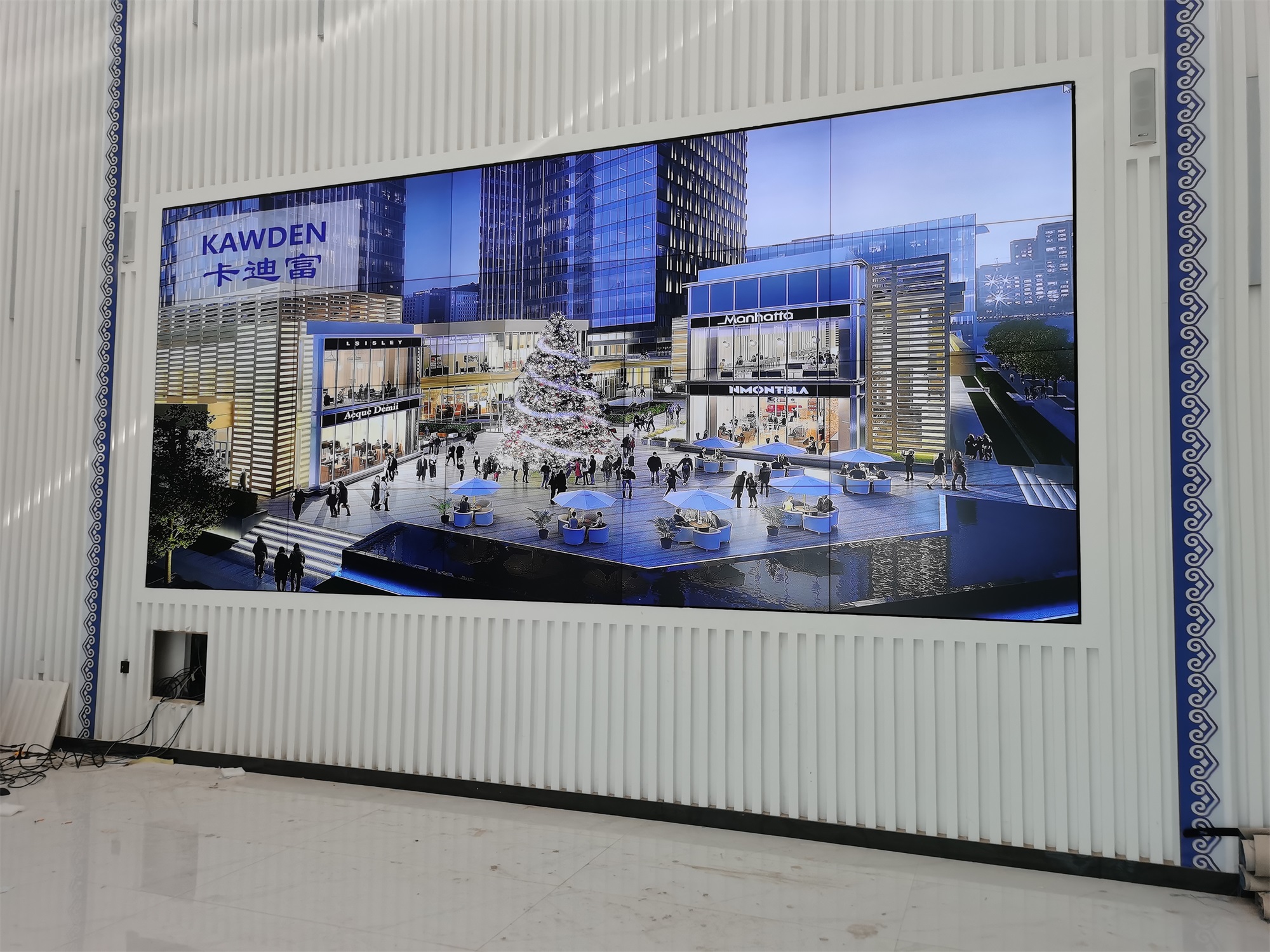 蒙牛牧场展厅55寸0.88mm4X5188bet金宝搏亚洲下载最佳选择大屏幕高清展示