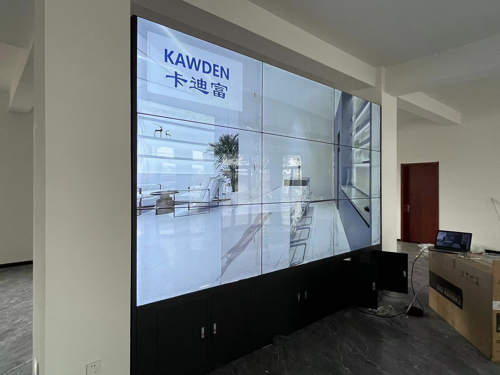 55寸3.5mm3X3188bet金宝搏亚洲下载最佳选择，机柜支架安装展示