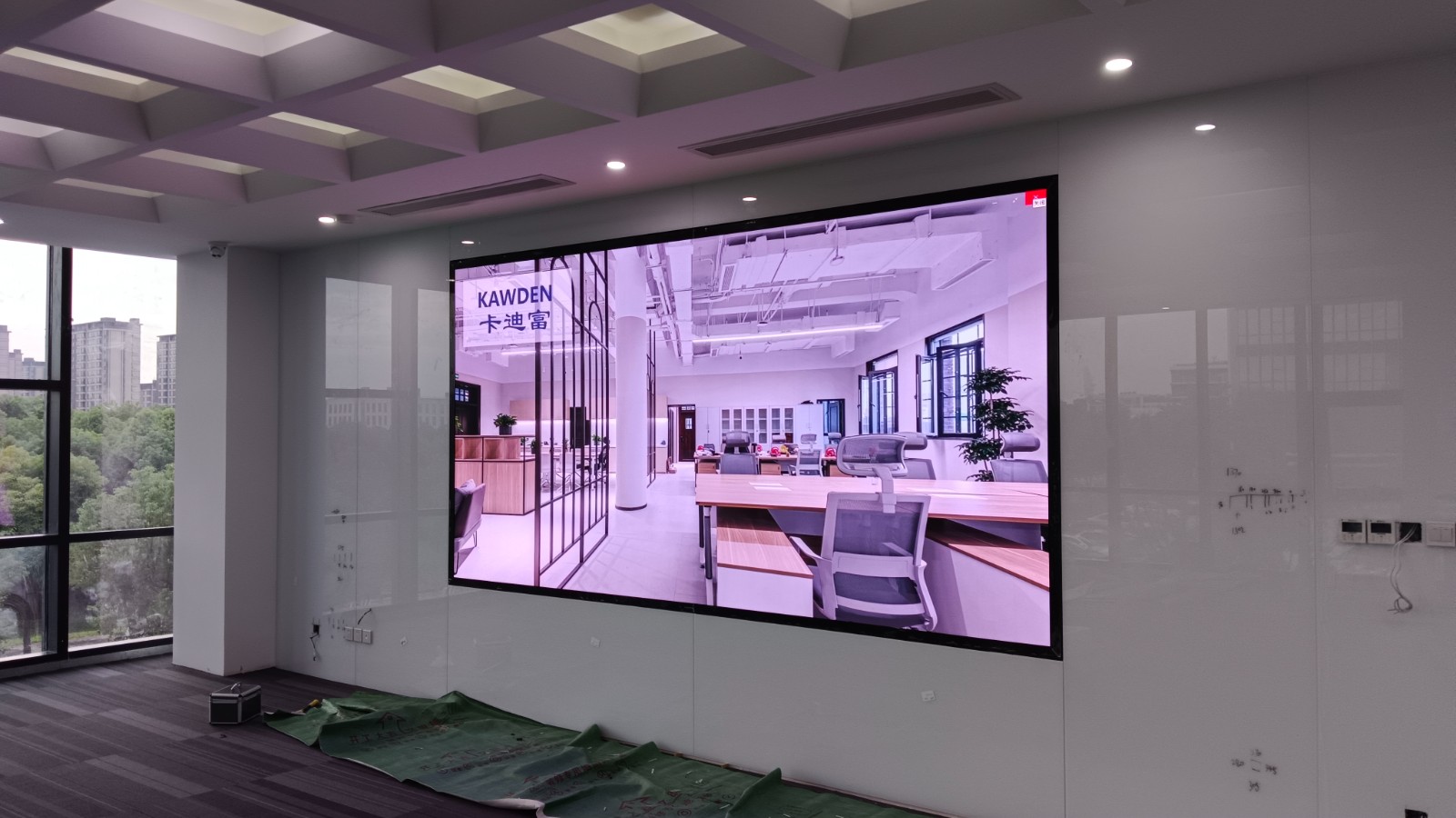 上海市闵行区某办公楼公司项目P1.53led全彩显示屏