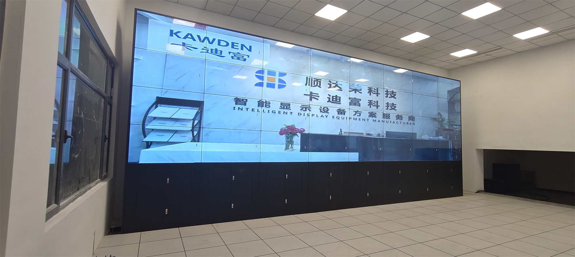 河北55寸4X8188bet金宝搏亚洲下载最佳选择落地机柜安装案例图片2
