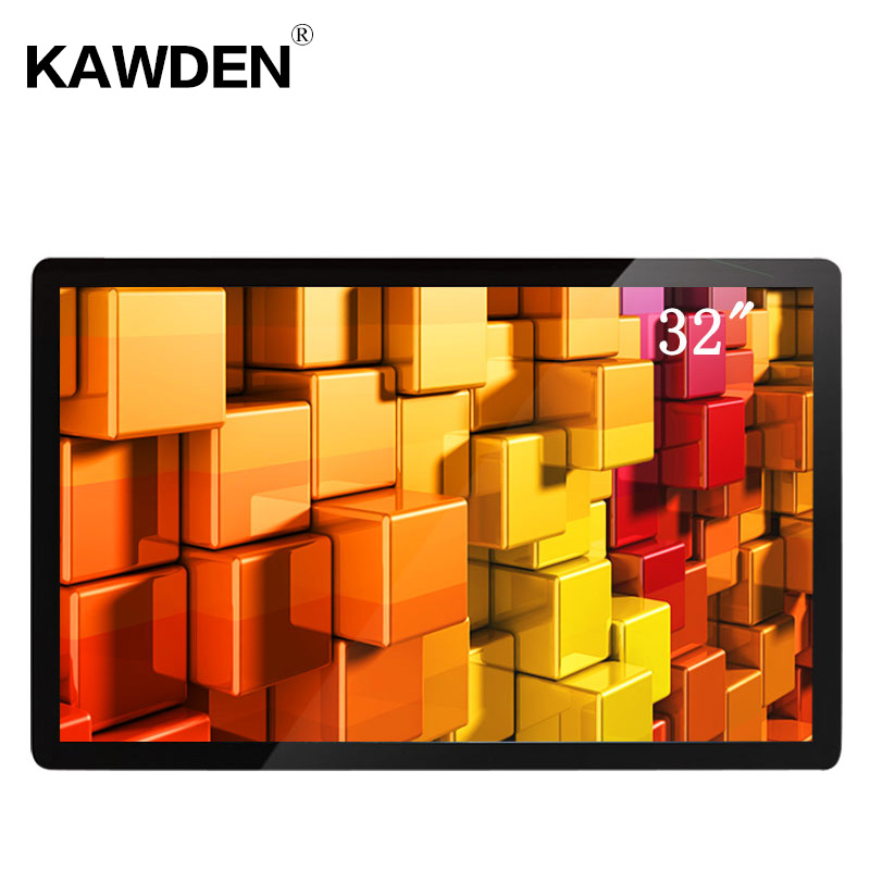 32inch wall-mounted high definition PC system LCD touch screen query machine