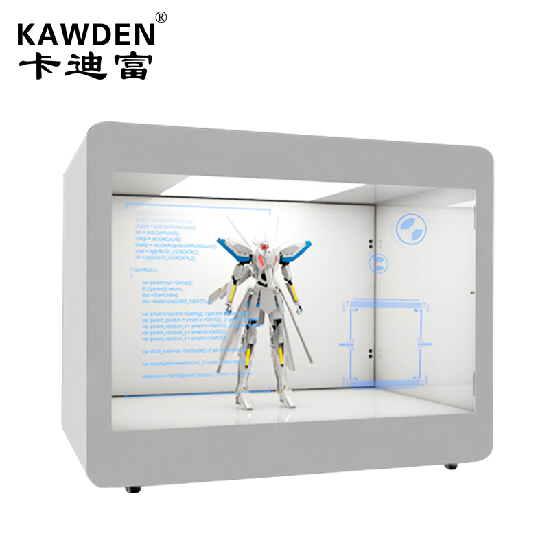 43寸液晶透明屏显示器透明触摸橱窗展示柜 厂家直销
