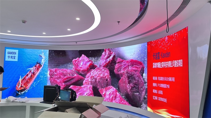 青岛洲际LED软模组P1.53显示大屏沉浸式体验效果