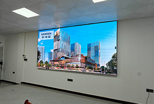 赣州安远P1.86led显示屏3.84x1.92大屏展示系统方案