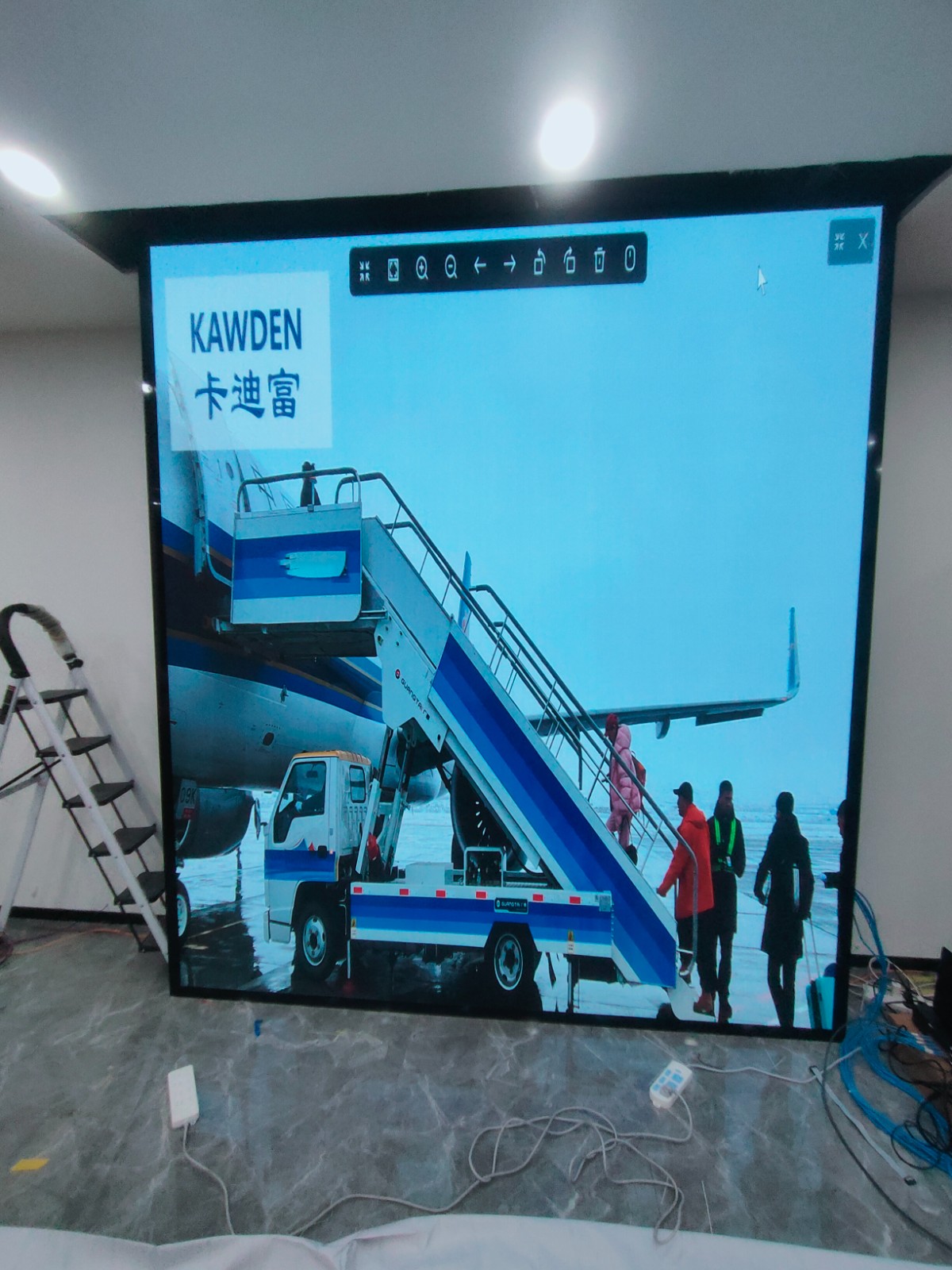 P1.53小间距室内led显示屏2.56x2.88米